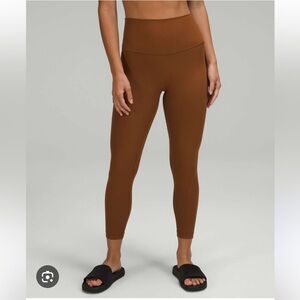 Lululemon Align Ribbed High-Waisted Leggings 4 Roasted Brown